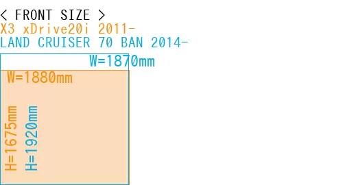 #X3 xDrive20i 2011- + LAND CRUISER 70 BAN 2014-